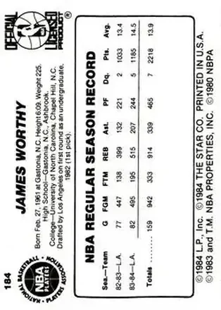 James Worthy back