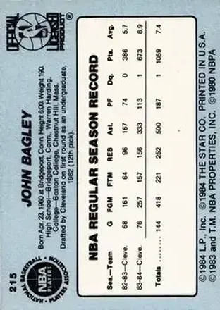 Verso de John Bagley