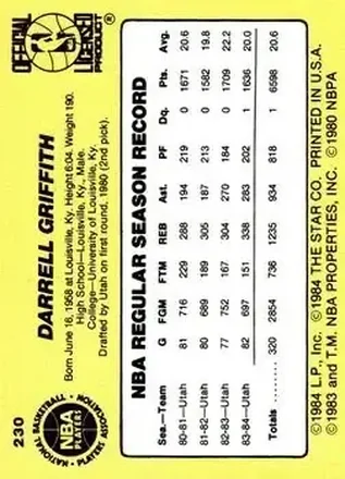 Darrell Griffith Rückseite