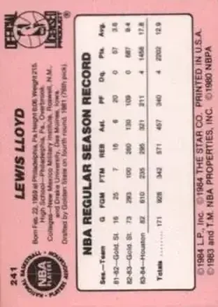 Verso de Lewis Lloyd