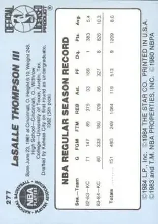 Verso de LaSalle Thompson