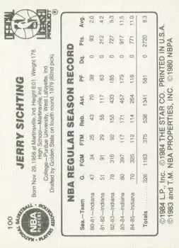 Back of Jerry Sichting