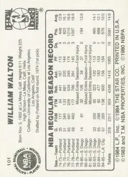 Back of Bill Walton