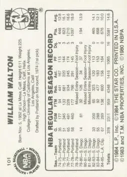 Back of Bill Walton