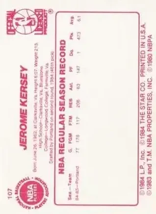 Verso de Jerome Kersey