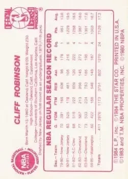Back of Cliff Robinson
