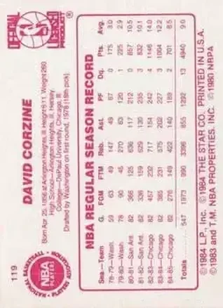 Verso de Dave Corzine