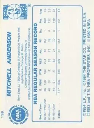 Mitchell Anderson Rückseite