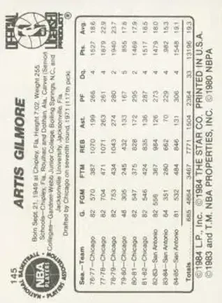 Artis Gilmore Rückseite