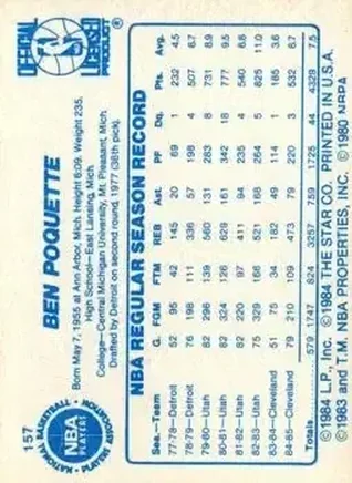 Verso de Ben Poquette