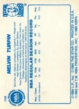 Mel Turpin Rückseite