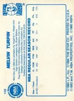 Back of Mel Turpin