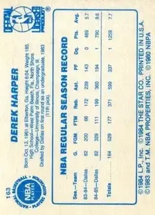 Derek Harper Rückseite