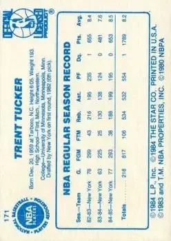 Back of Trent Tucker