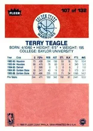 Reverso de Terry Teagle
