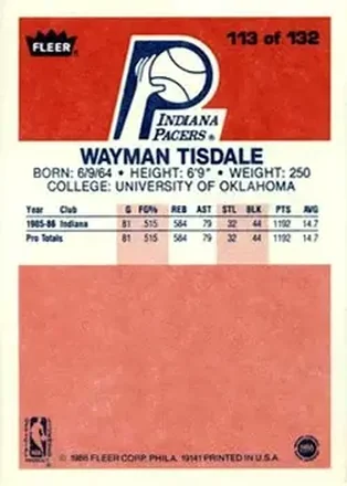 Wayman Tisdale Rückseite