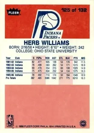 Herb Williams Rückseite