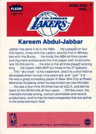 Kareem Abdul-Jabbar back