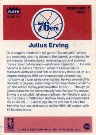 Julius Erving Rückseite