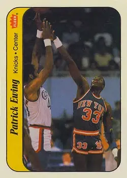 1986-87 Fleer #6 Stickers Patrick Ewing