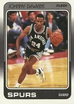 1988-89 Fleer #104 Johnny Dawkins