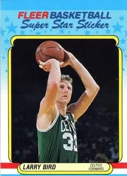 1988-89 Fleer #2 Stickers Larry Bird