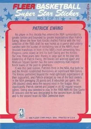Patrick Ewing back