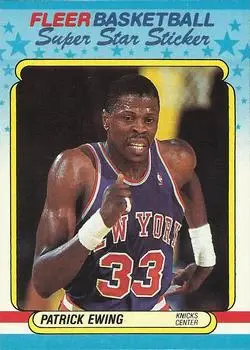 1988-89 Fleer #5 Stickers Patrick Ewing