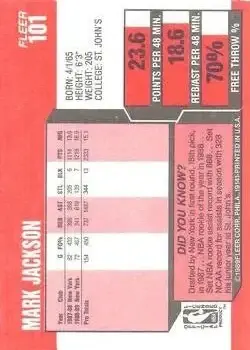Back of Mark Jackson