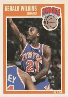 1989-90 Fleer #107b - Gerald Wilkins - New York Knicks