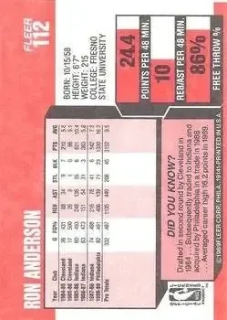 Back of Ron Anderson
