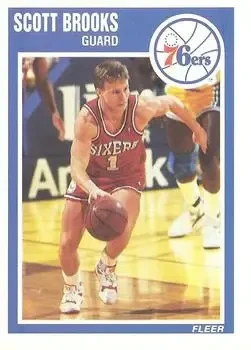 1989-90 Fleer #114 Scott Brooks