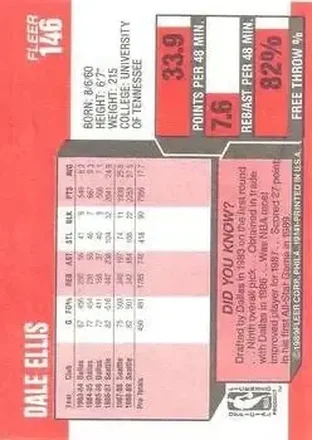 Dale Ellis 背面