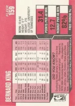 Back of Bernard King