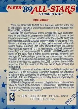 Verso de Karl Malone