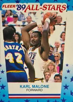 1989-90 Fleer #1 Stickers Karl Malone