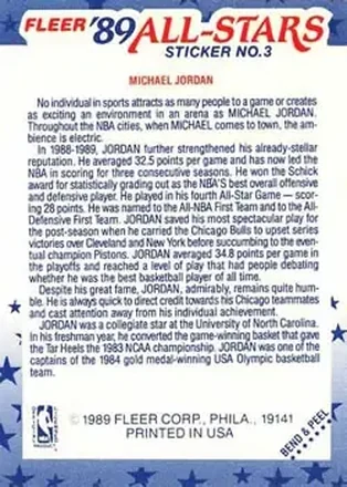 Achterkant van Michael Jordan