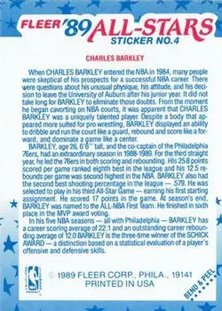 Achterkant van Charles Barkley