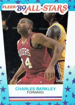 1989-90 Fleer #4 Stickers Charles Barkley