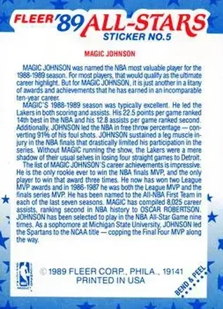 Reverso de Magic Johnson