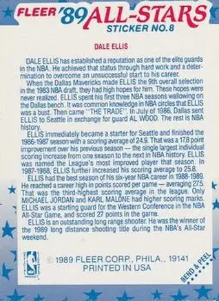 Dale Ellis Rückseite