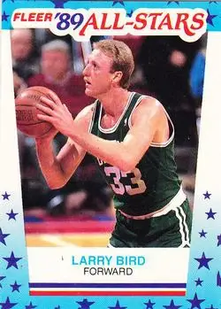 1989-90 Fleer #10 Stickers Larry Bird