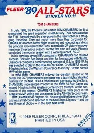 Tom Chambers 裏面