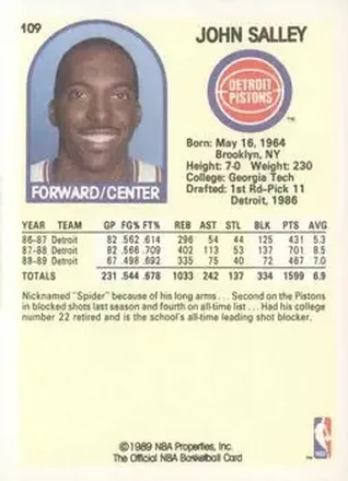 Achterkant van John Salley
