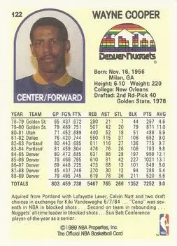 Back of Wayne Cooper