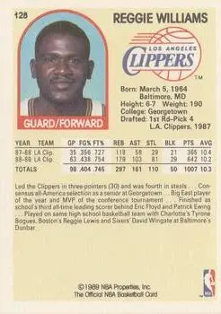 Back of Reggie WIlliams