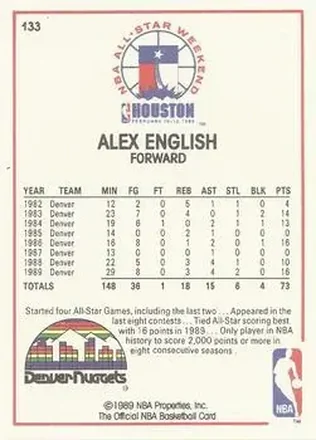 Achterkant van Alex English