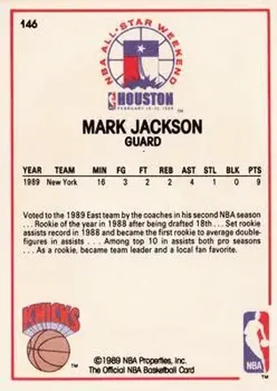 Mark Jackson 裏面