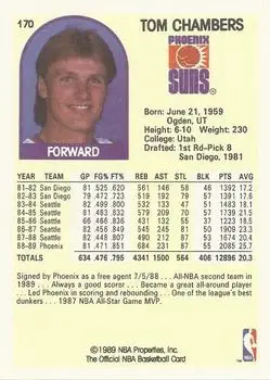 Back of Tom Chambers