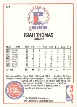 Back of Isiah Thomas
